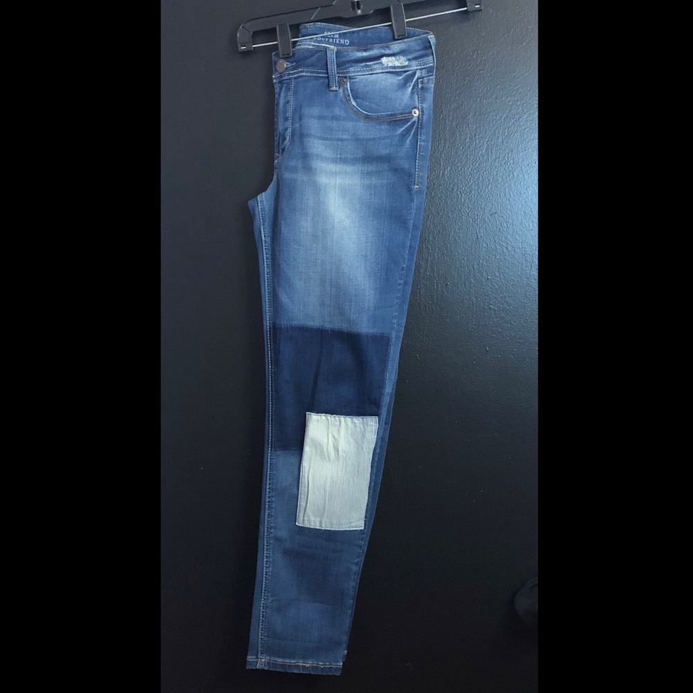 The Limited Blue Patchwork Skinny Jeans - Picture 2 of 5